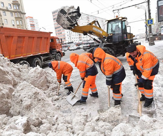 Уборка снега в Клинцах и  Брянской области